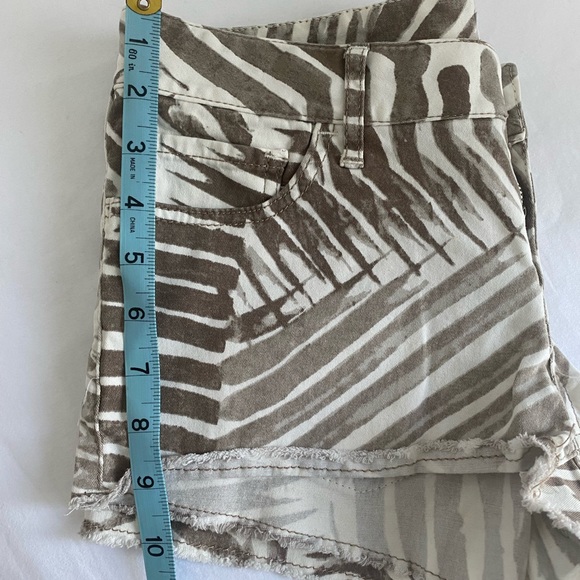 Women Denim Micro Short S Palms Tan Cream Low Rise Denim Jeans Short - Picture 11 of 14